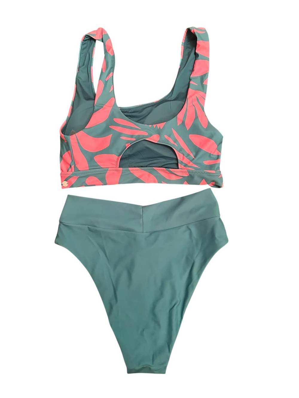 Zyia Active Aqua Palm Pipa Bikini Set Size L - Picture 2 of 3